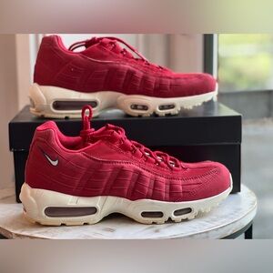 Nike Air Max 95 TT Pull Tab Gym Red Sneakers Size 9 AJ1844-600